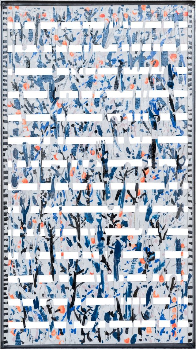 Winter
78 x 43 cm
Öl, Acryl auf Holz, Fundstück
2021