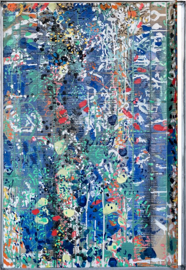 wässrig
95 x 65 cm
Öl auf Pappe
2021