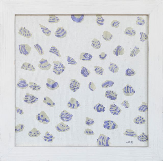 viele Muscheln
19 x 19 cm
Acryl auf Leinwand
1979