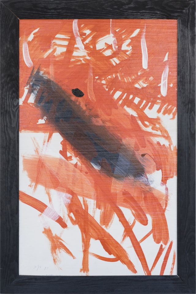 zweimal Schwarz
80 x 50 cm
Acryl auf Holz
1985