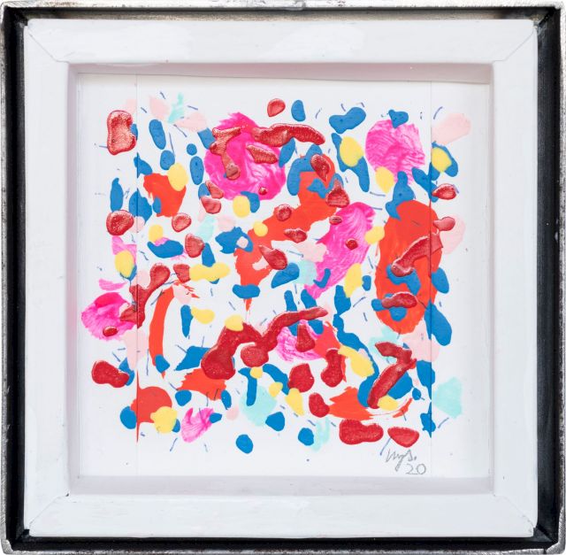 leicht 1
13 x 13 cm
Öl auf Pappe
2020