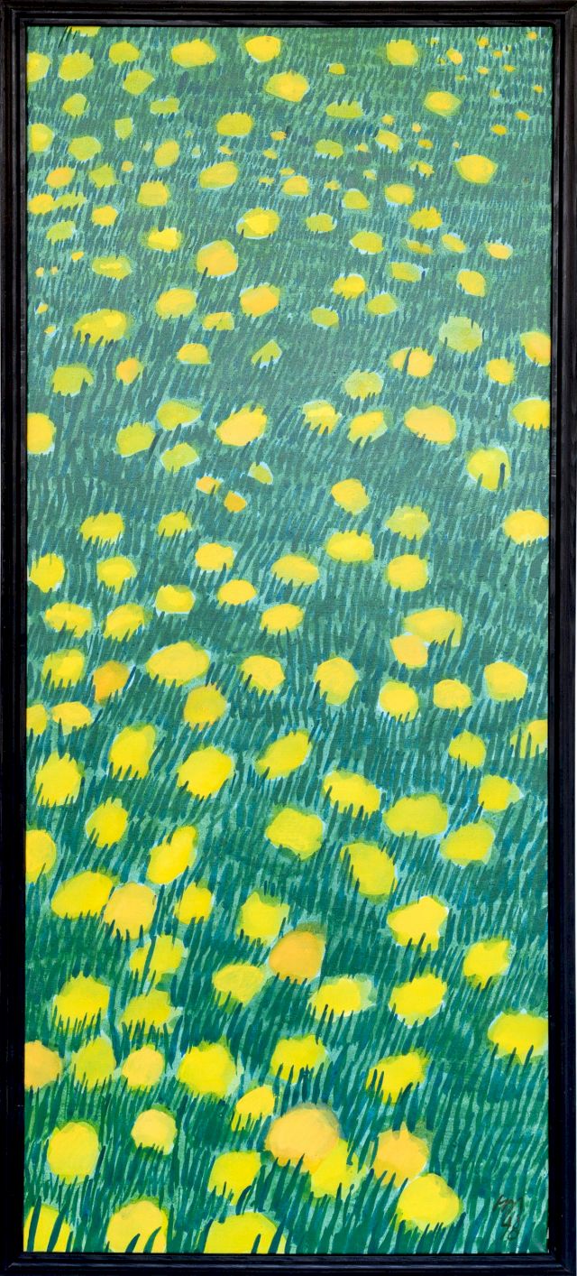 Gelbe Blumen lll
140 x 60 cm
Acryl auf Leinwand
1978