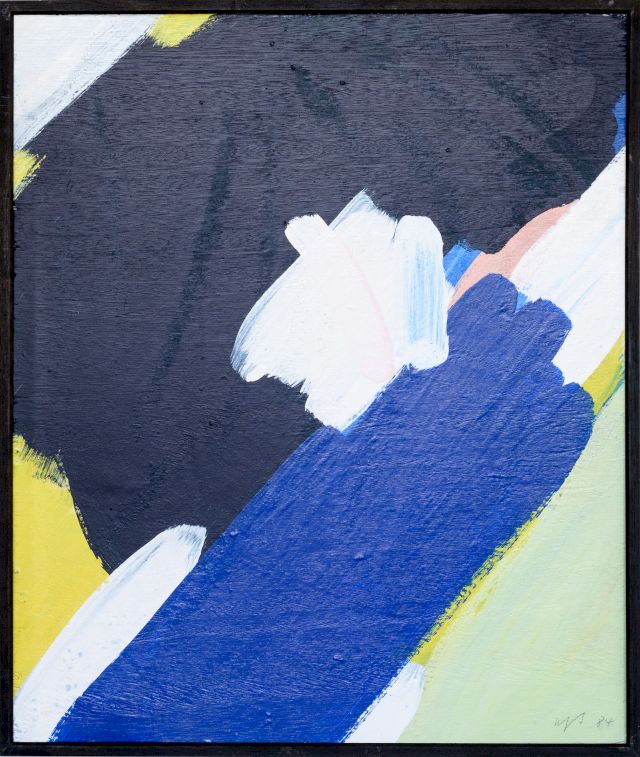 Weiss in der Mitte
60 x 51 cm
Acryl auf Holz
1984