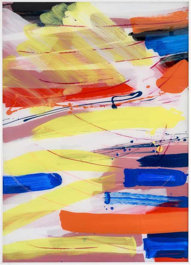 Hinterglas 2
90 x 65 cm
Acryl auf Plexiglas
1987