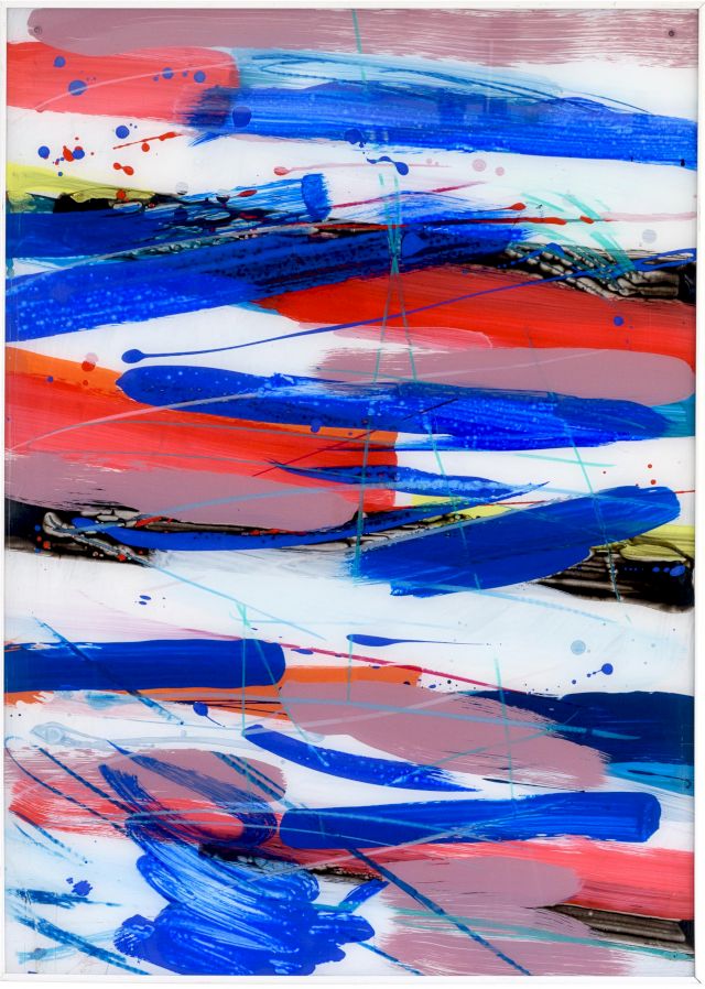 Hinterglas 3
90 x 65 cm
Acryl auf Plexiglas
1987