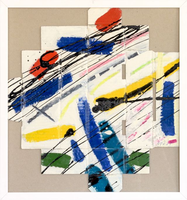 Pappe 2
42 x 39 cm
Öl auf Pappe
1987