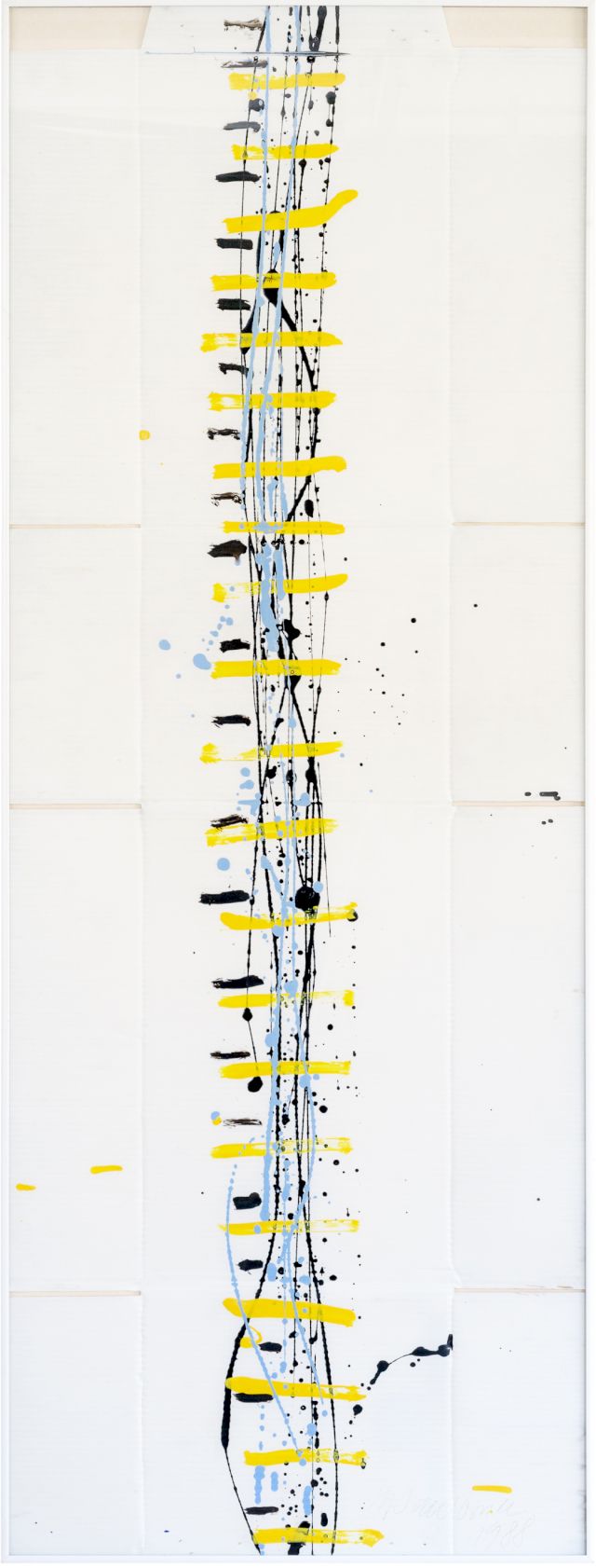 Gelbe Leiter
120 x 45 cm
Acryl auf Pappe
1988