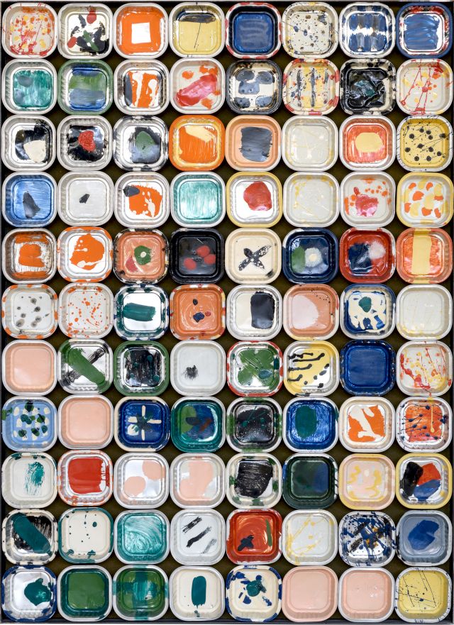 Tiffanys Frühstück
98 x 70 cm
Öl auf Metall
1991