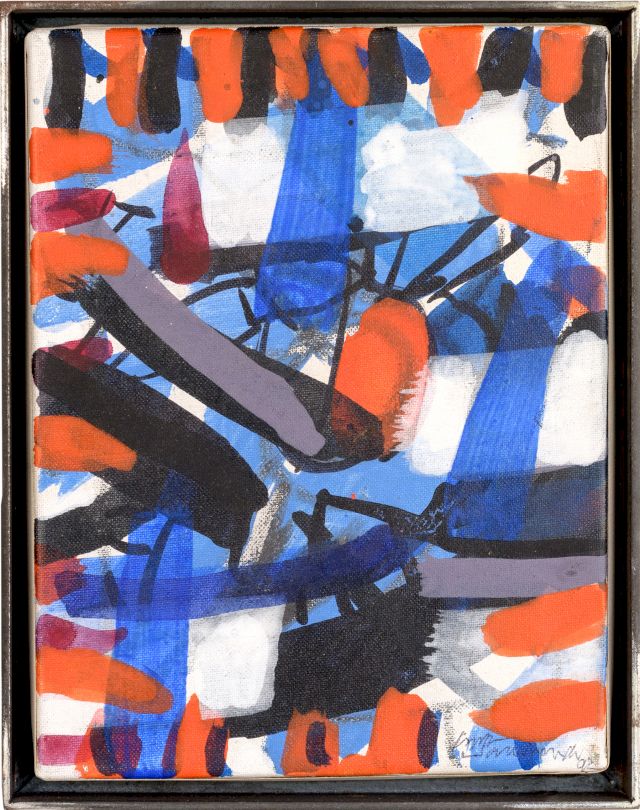 Ohne Titel
24 x 18 cm
Acryl auf Leinwand
1992